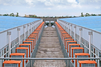 河源五金電子（zǐ）車間通風降溫工程